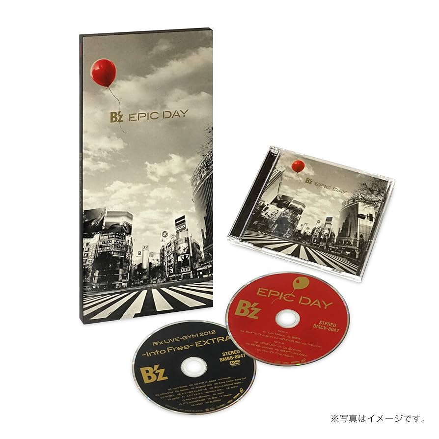 B'z CD  ／初回限定盤　DVD付き Amazon.co.jp: EPIC DAY(初回限定盤) - B'z (DVD付): ミュージック